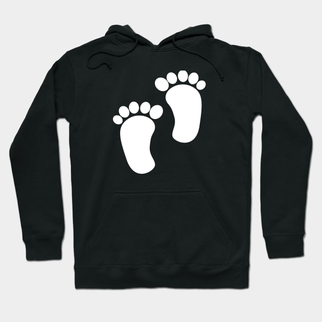 Baby Feet - Pregnant Gift Hoodie by KC Happy Shop